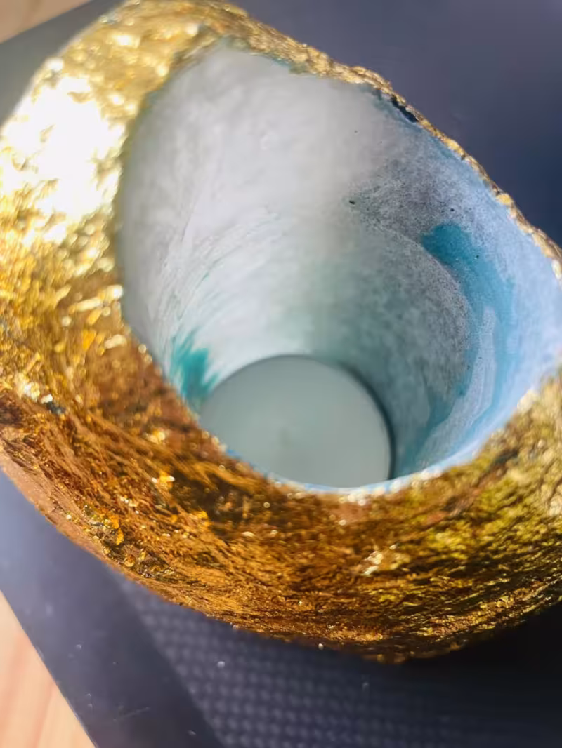 photophore agate bleue + or