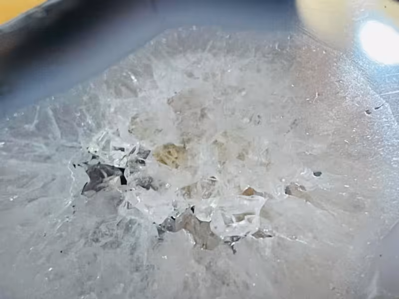 dessous de verre agate gris et or