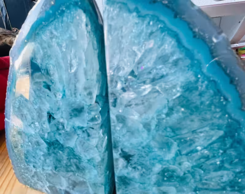 presse-livres bleu sarcelle or