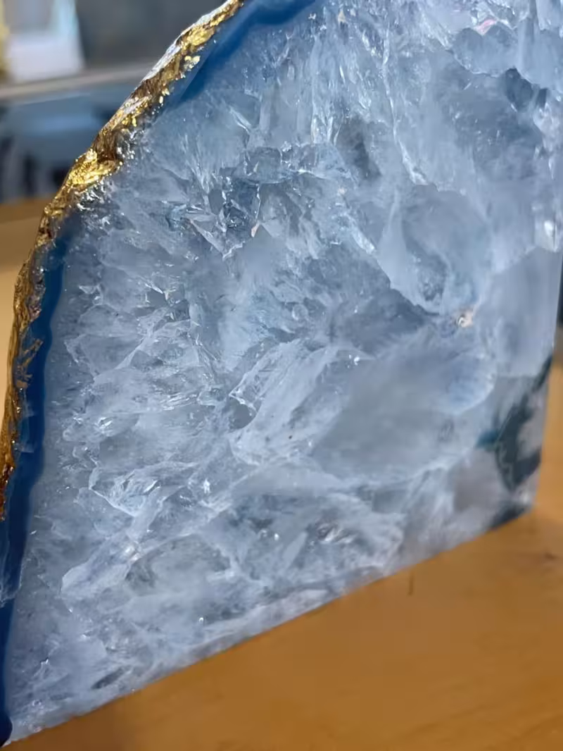 presse-livres bleu or