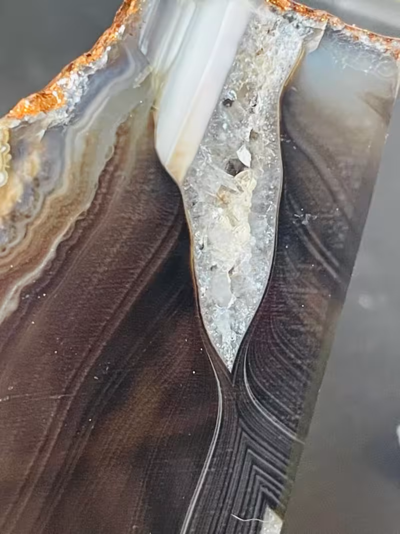 serre-livres agate noir cuivre