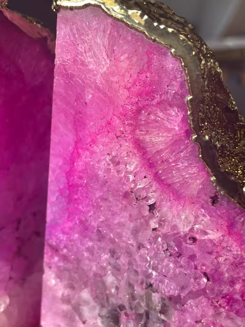 presse-livres agate rose or