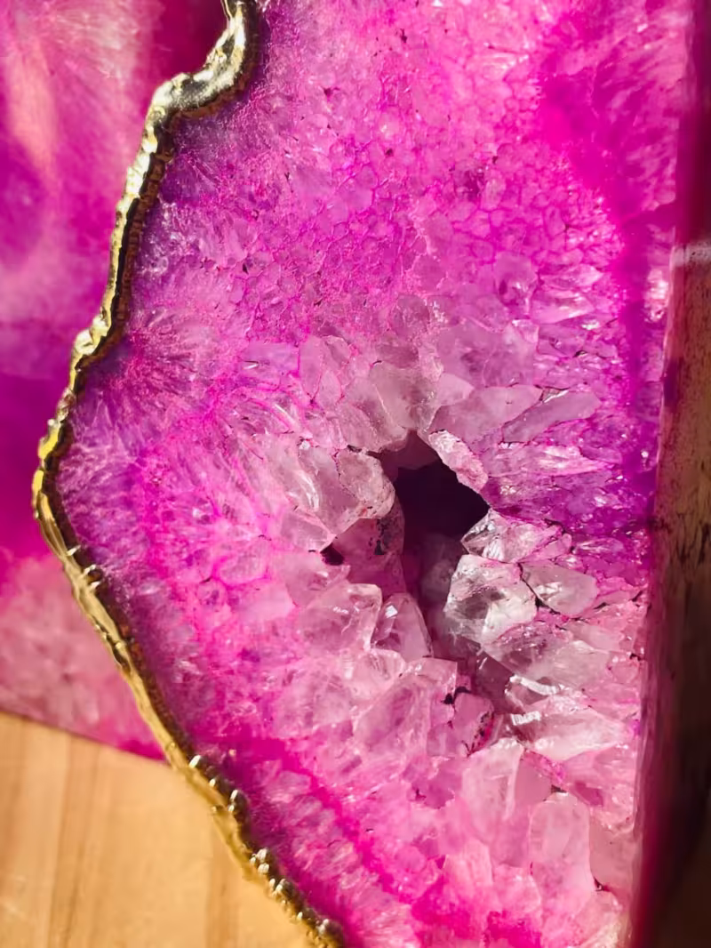 presse-livres agate rose or